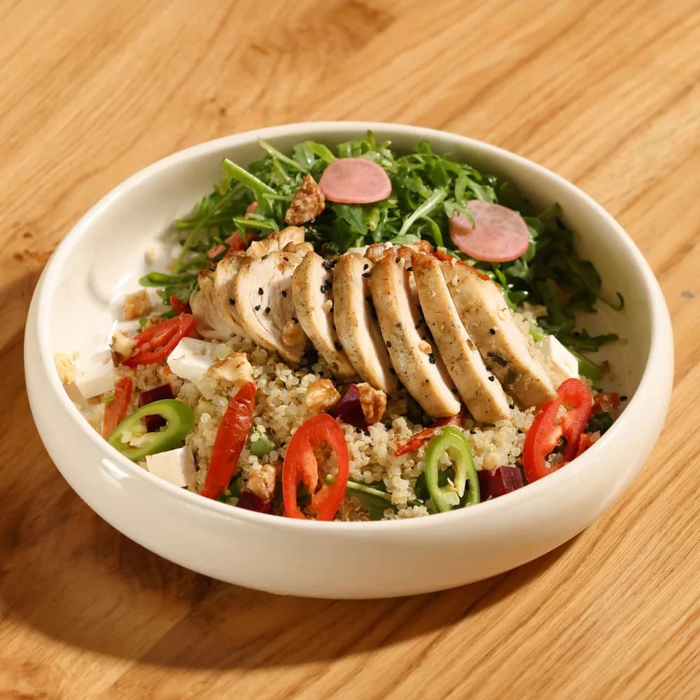 Mediterranean Quinoa Chicken Salad